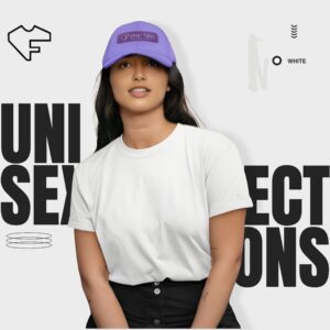 White color - Cotton blend, Round neck, Half-Sleeves T-shirt